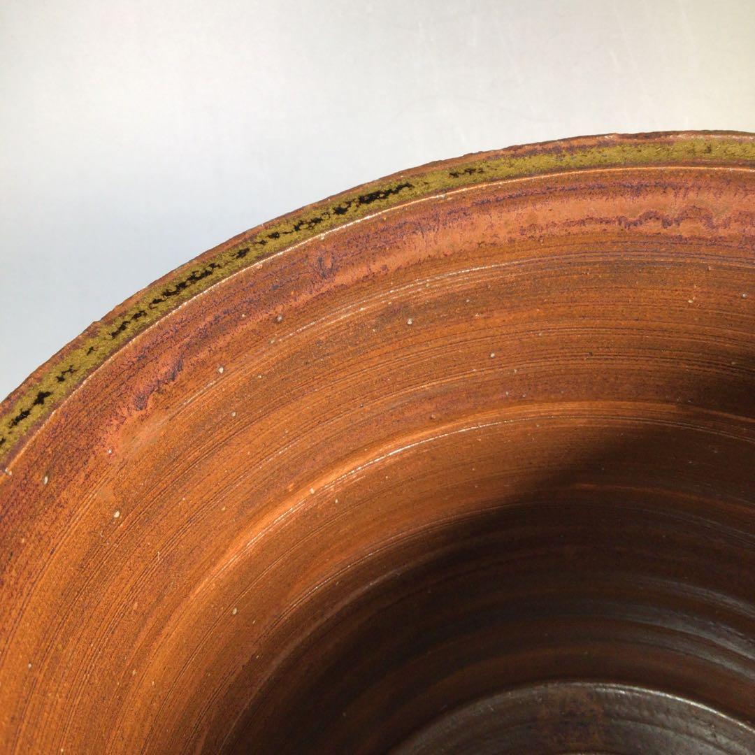 Ｍ７７８　水指　『越州五智窯　木村隆造』『一重口水指』　共箱　茶道具