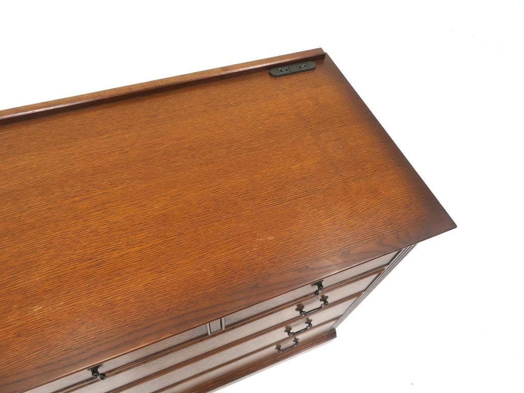 展示品 上坂木材 オーク材 ブルックス 4段 チェスト 整理箪笥 キャビネット