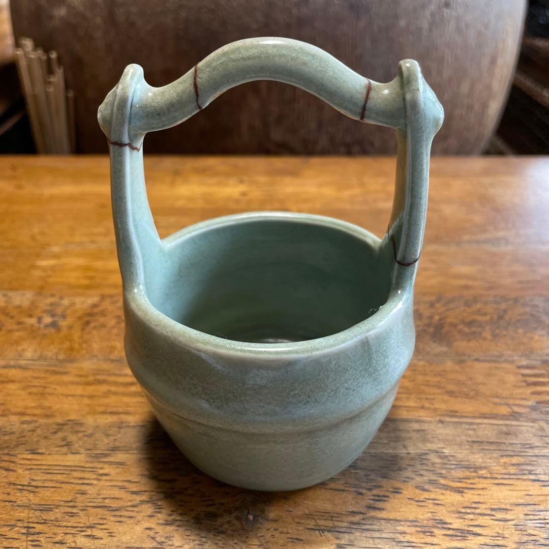 希少 アンティーク 美品 骨董品 信楽焼 茶道 水指 昭和レトロ