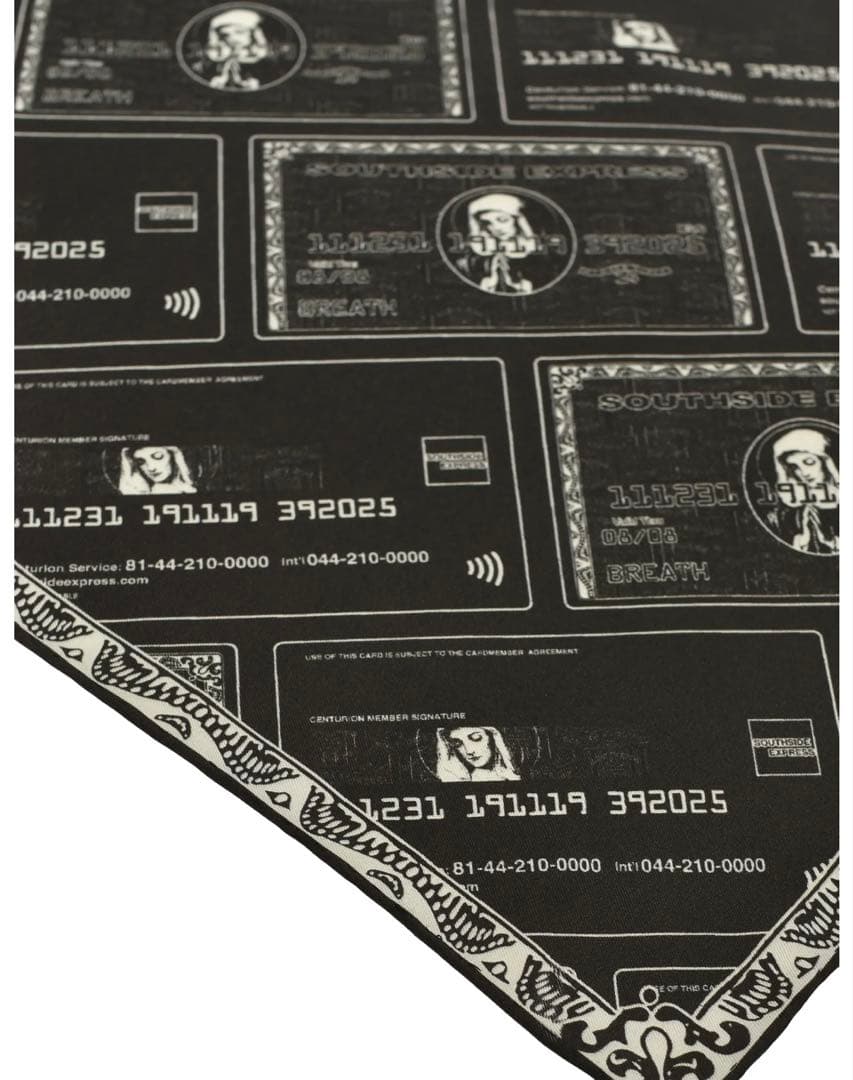 〈BREATH/ブレス〉BLACK CARD SILK SCARF 完売品