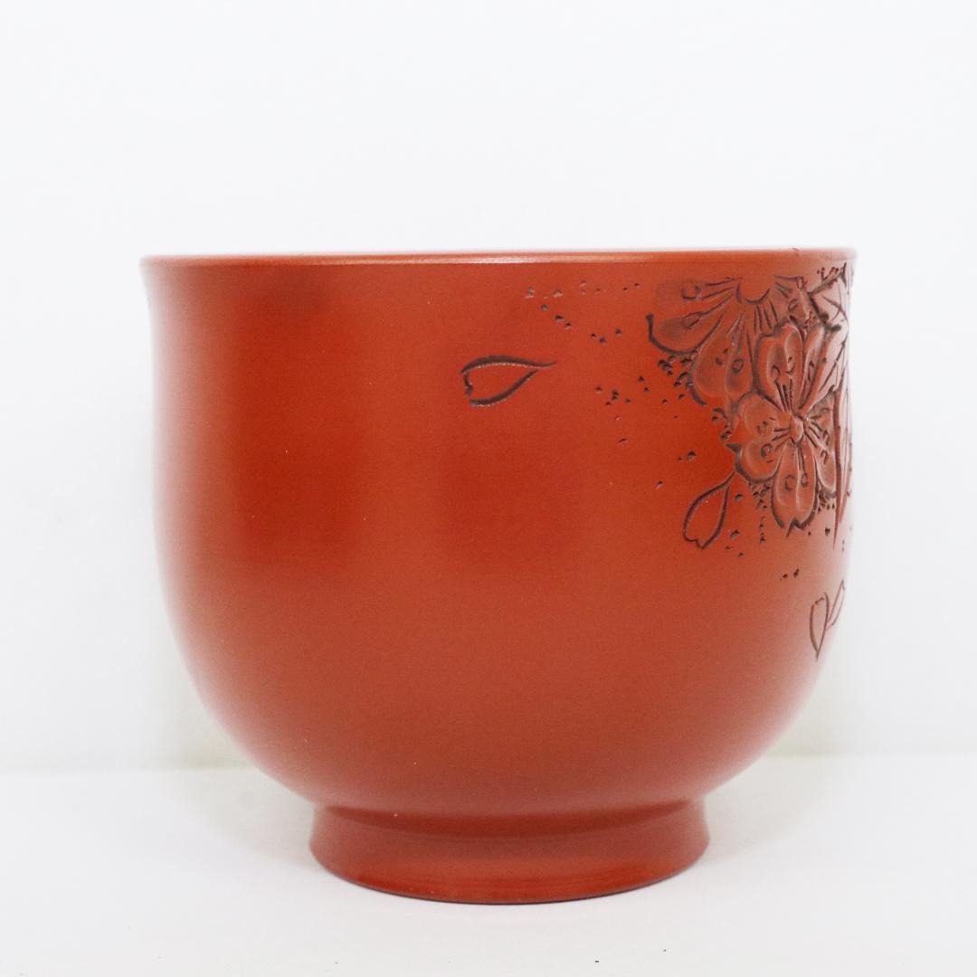 常滑焼 煎茶器5客 山田宝生 紅葉 陶歴 共箱