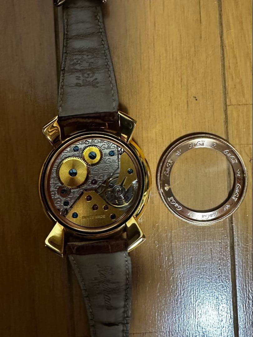 GaGa MILANO ガガミラノ マヌアーレ48 腕時計 ブラウン　ジャンク品