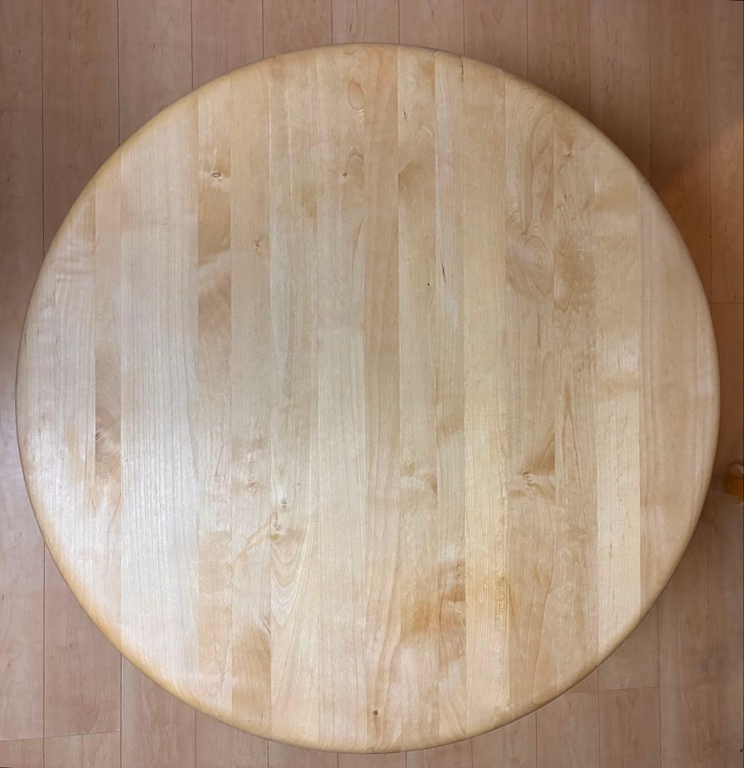 モモナチュラル 丸型ダイニングテーブル