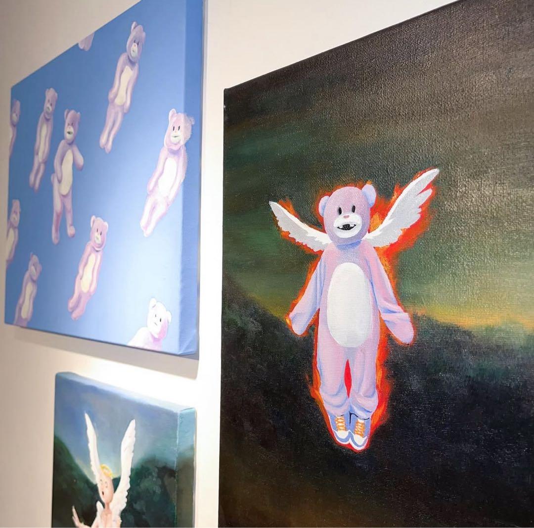 個展　KILA MIDORI キャンバス原画　現代アート　油絵