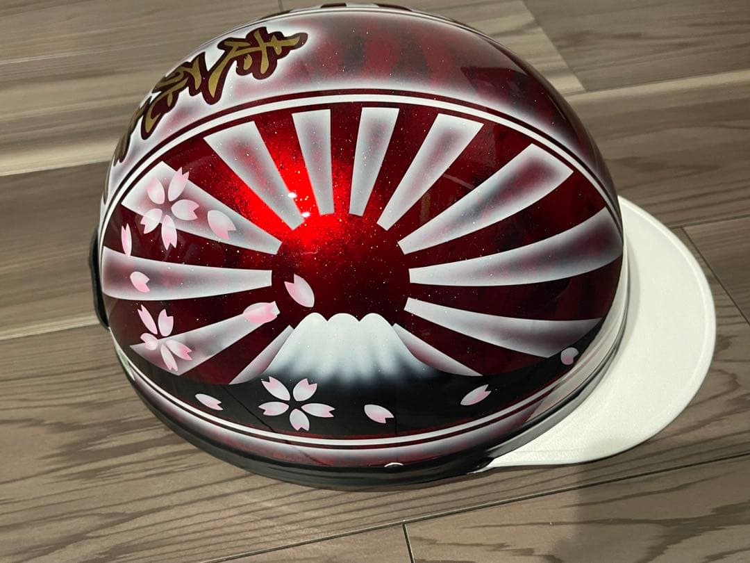 富士日章 コルク半 ヘルメット 旧車會 暴走族 ゼファー400 XJR400