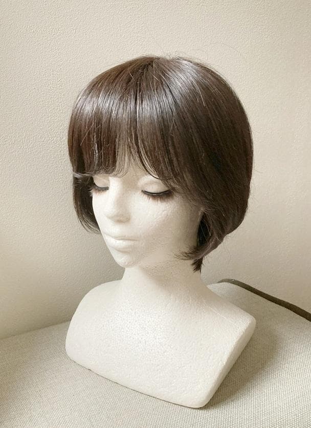 じゅん　マリブ　人毛MIX　医療用ウィッグ 　レイヤーショートボブ