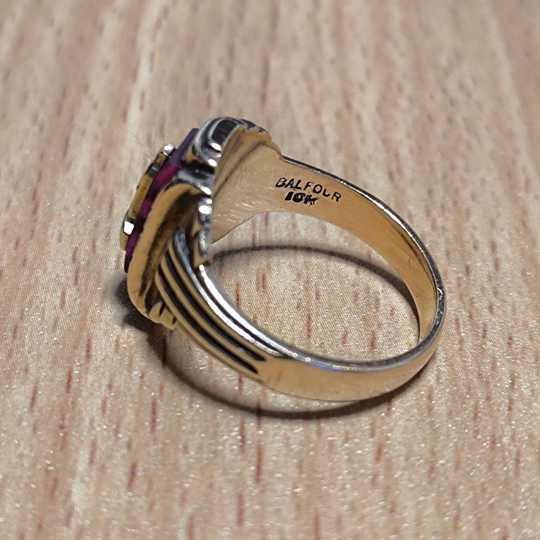 Balfour　バルフォア　カレッジリング　K10　17号　1950