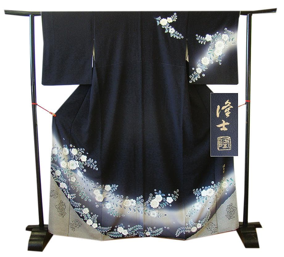 値下げ交渉OK！作家物 極上ちりめん 辻が花 訪問着 正絹 B826