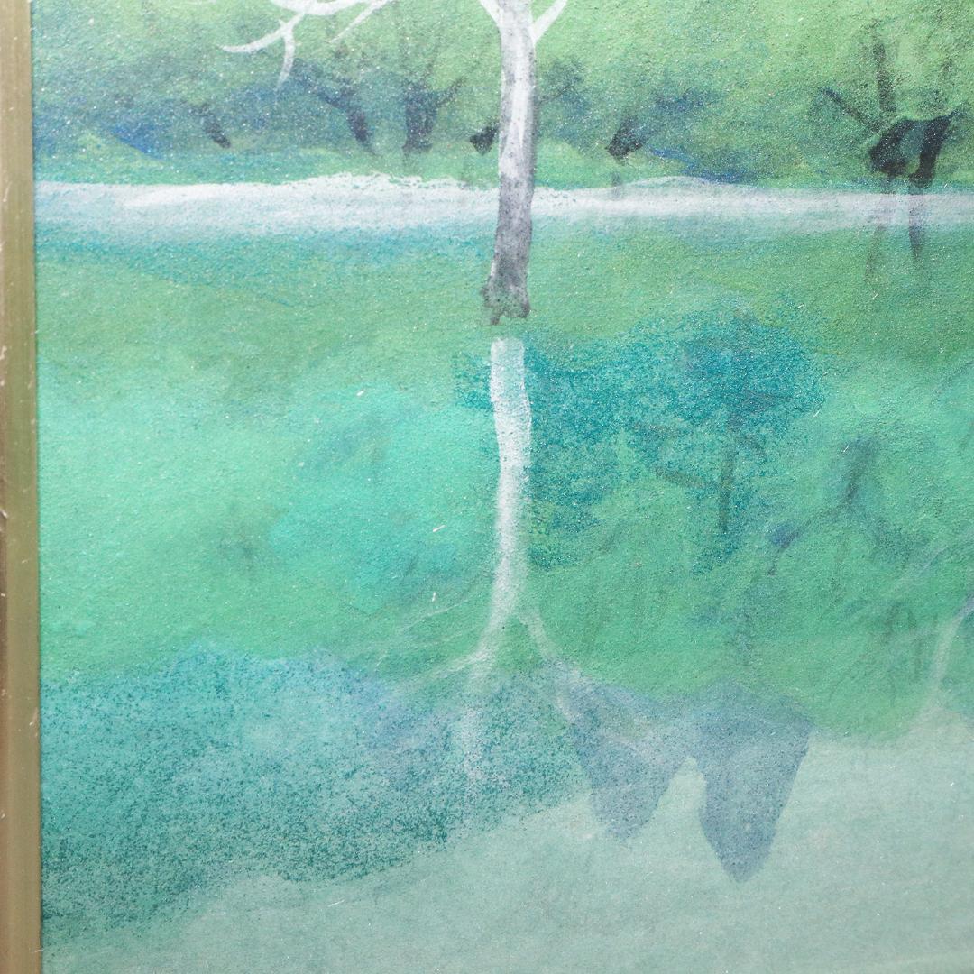 箕輪春光 『彩映』 共シール 絵画 油彩 F8号 箕輪芳二 真作 - WWW.IMS