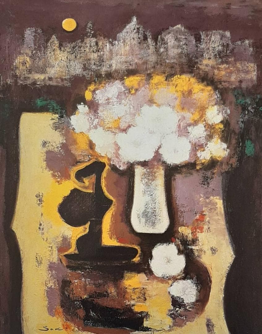 佐光亜紀子、「月の天使」、希少画集の額装画、四季、風景、人気作品