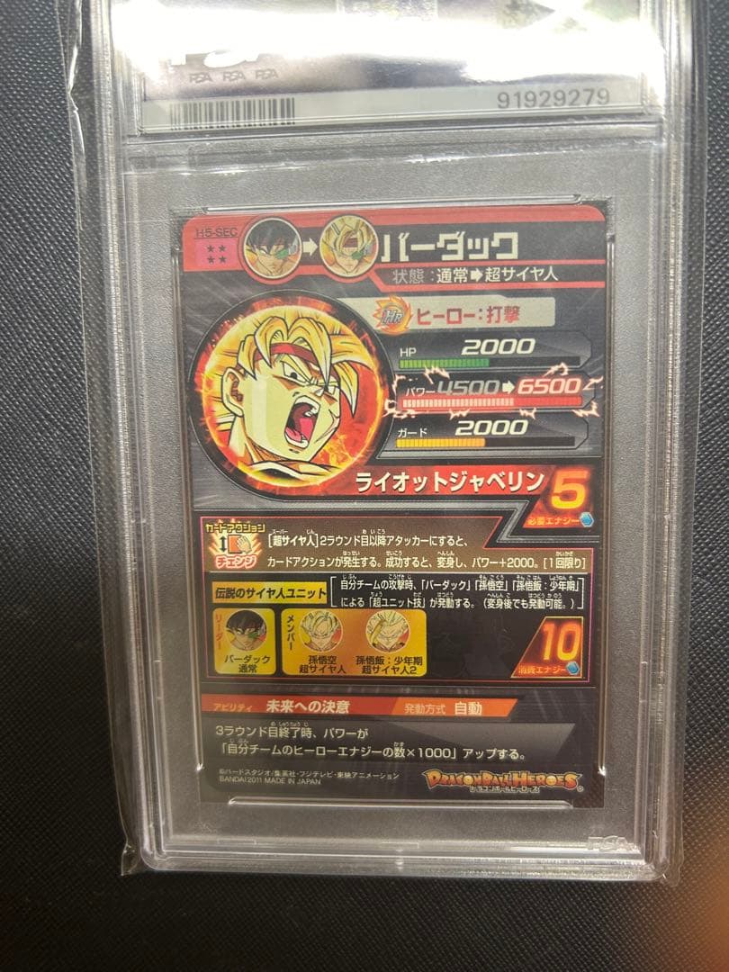 H5-SEC バーダックPSA10