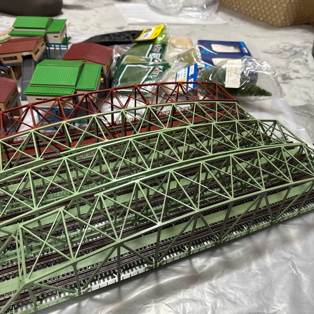 ［ジャンク］鉄道模型　Nゲージ　ストラクチャー　大型トラス橋他　大量　まとめ
