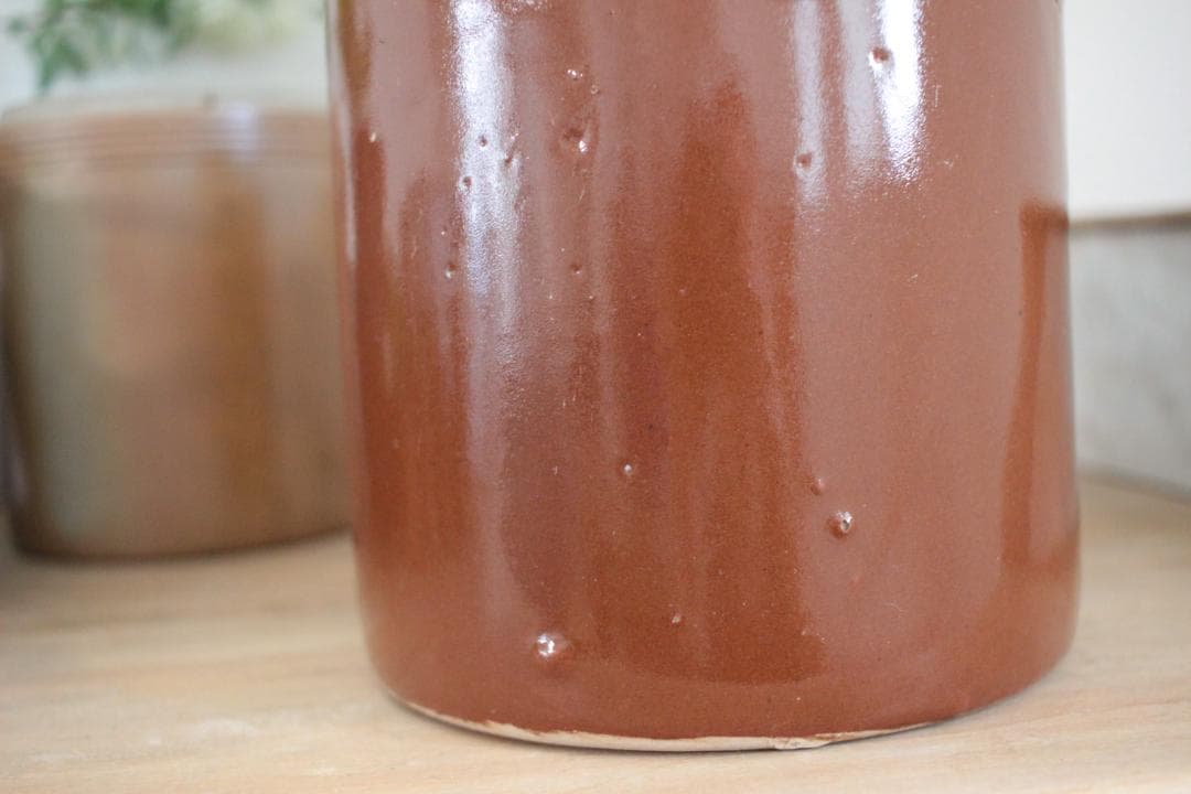 B】フランスの素朴なジャーポット/保存容器