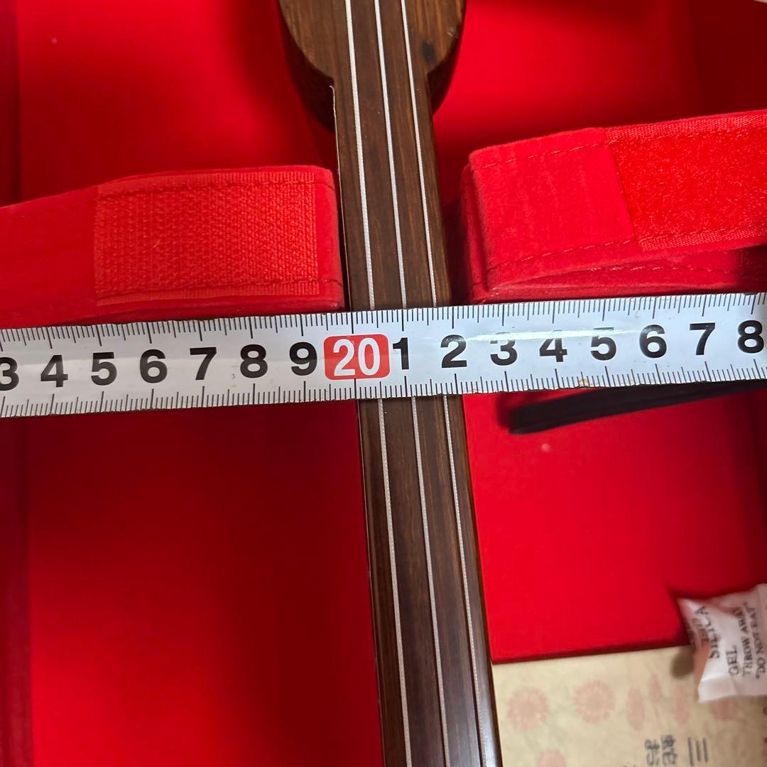 三線 沖縄 蛇皮 1枚張り ハードケース 宮古木工芸 故与儀栄功