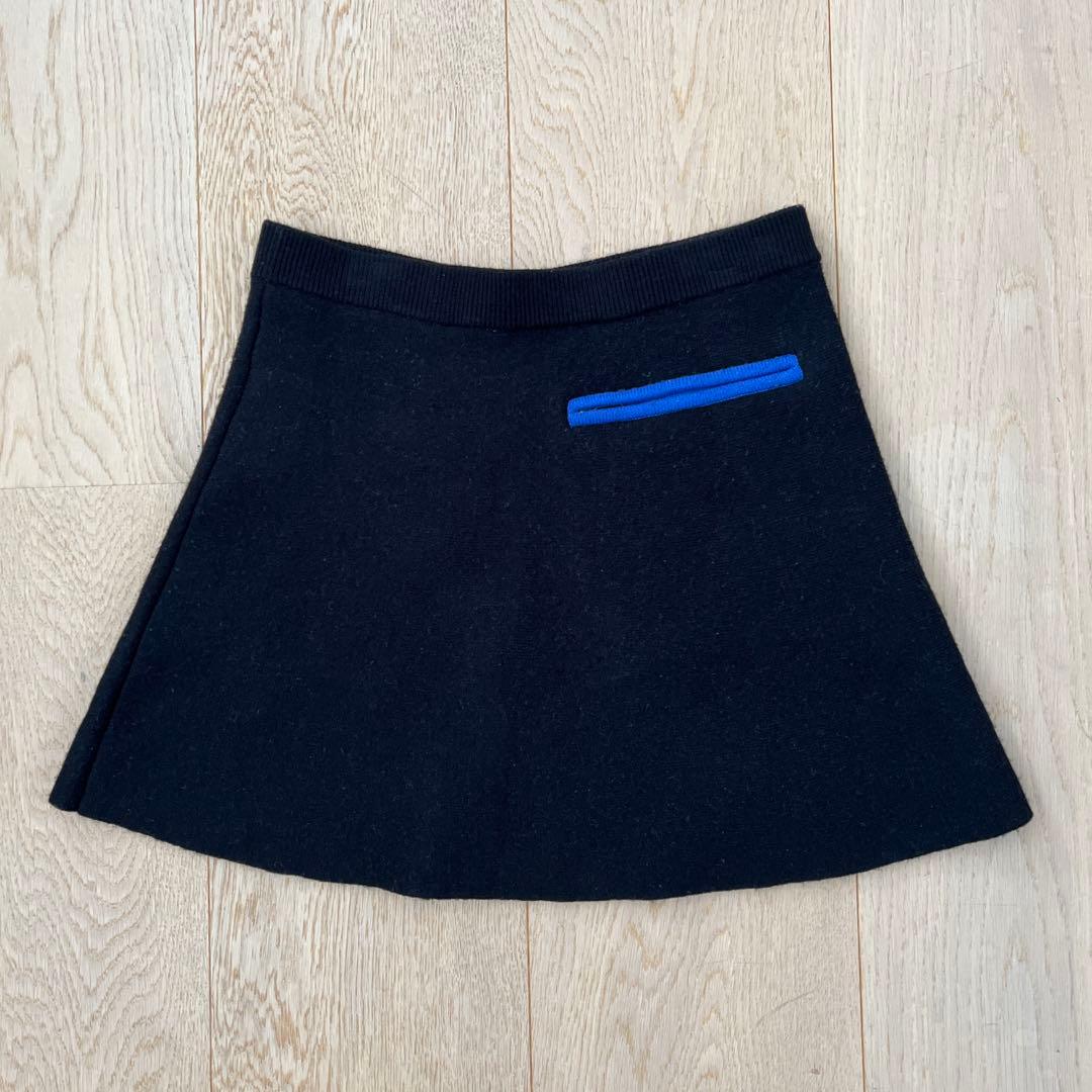 デサントゴルフ　ニットセーター＆スカート Sサイズ　黒☓紺