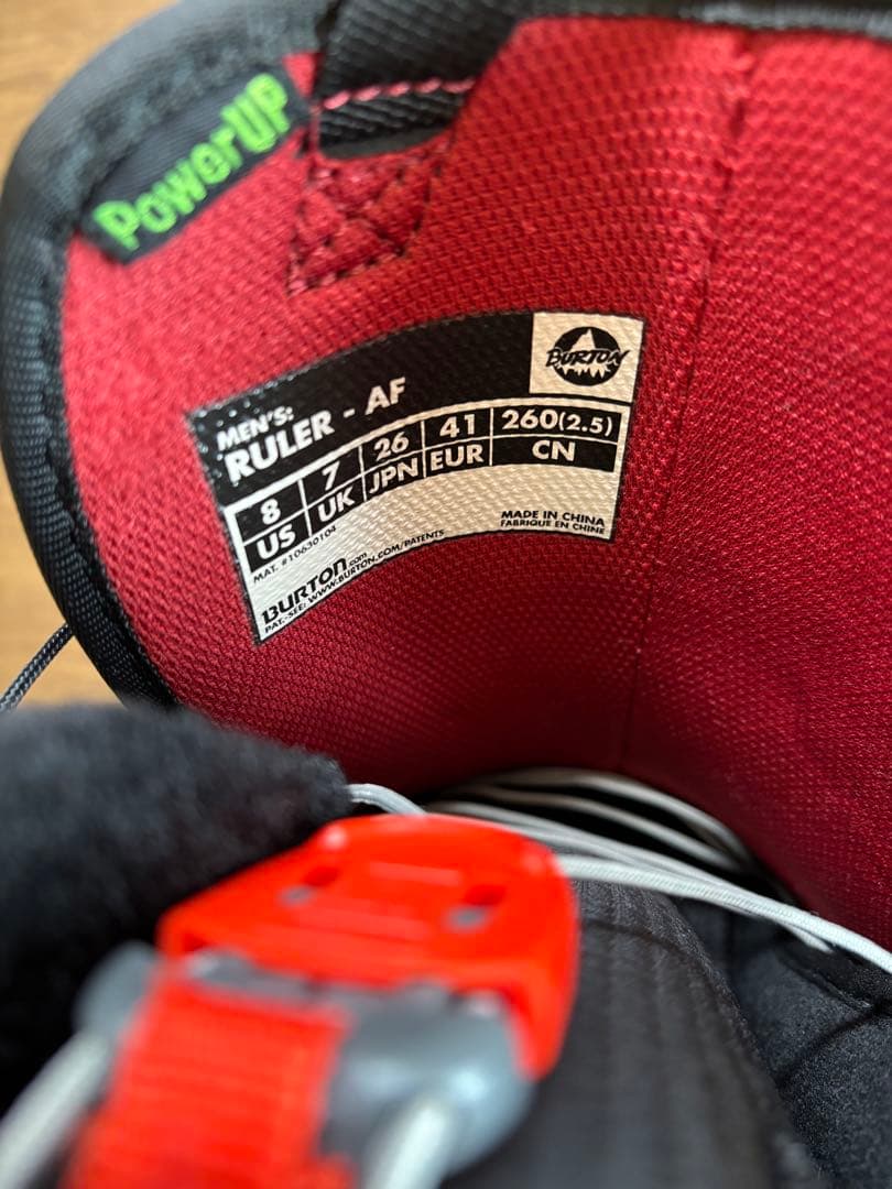 【美品】BURTON RULER AF バートン ルーラー 26cm