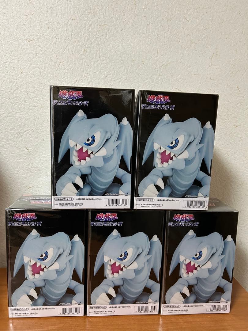 遊戯王　フィギュア　ブルーアイズ・トゥーン・ドラゴン　5体セット