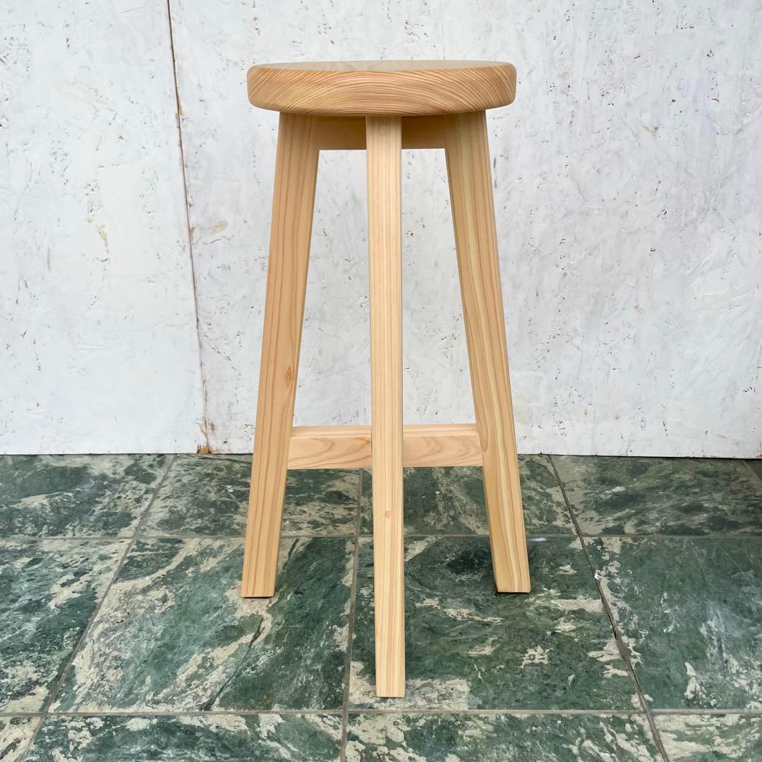 meme　国産ひのき　カウンターチェアー　ペット用食器台　セット