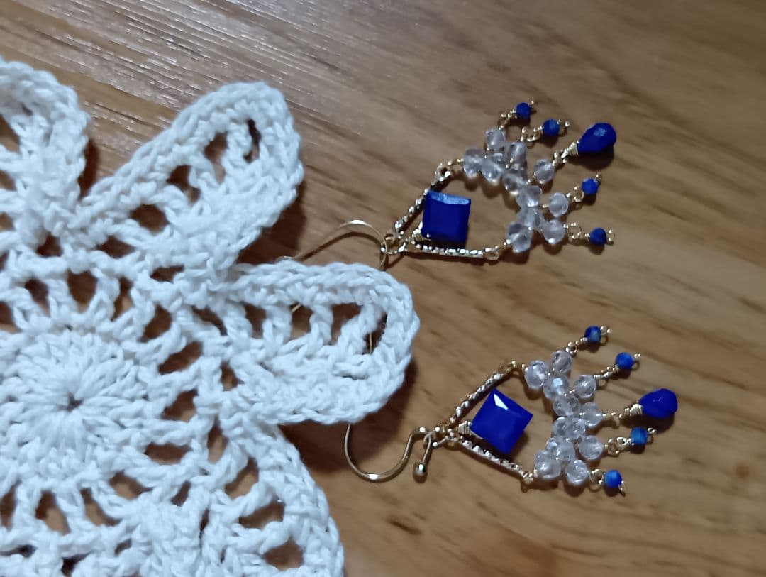 532/14kgf宝石質アシメントリーピアスチャーム他5点