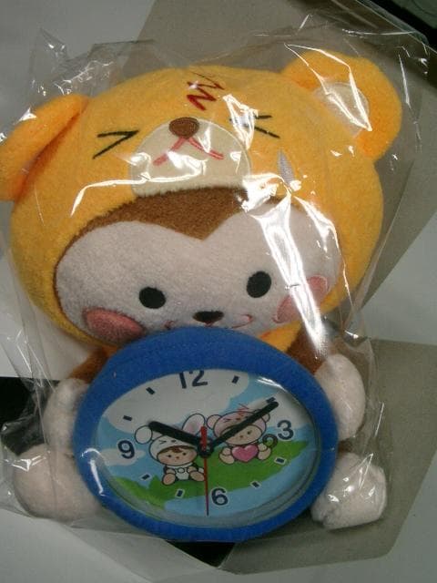 くまさる　ELSATキャラクター　ぬいぐるみ置時計●入手困難非売品グッズ