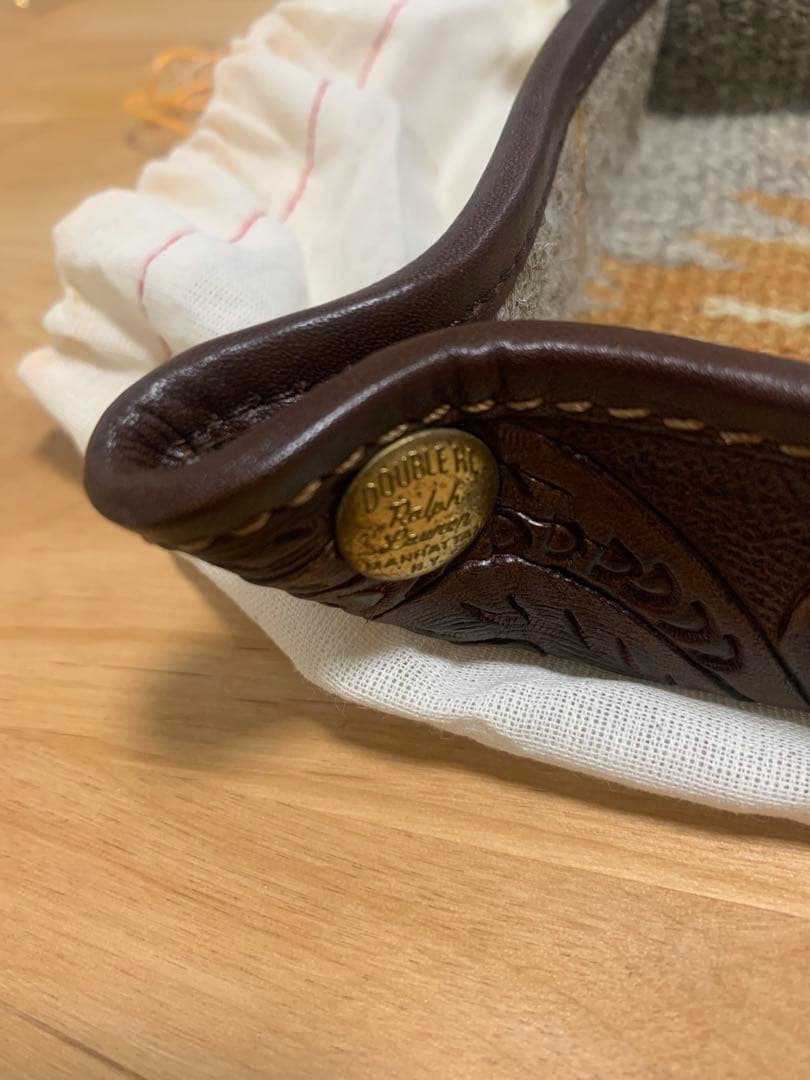 希少　新品未使用品　RRLハンドツールド レザー トレー　ダブルアールエル