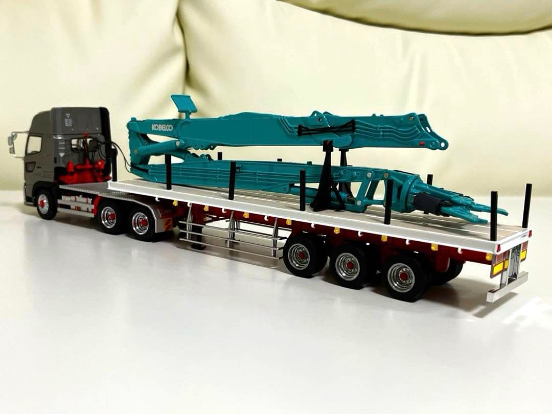 1/50 3軸まな板トレーラー　ケンクラフト　プロフィアSS用　日立　コベルコ