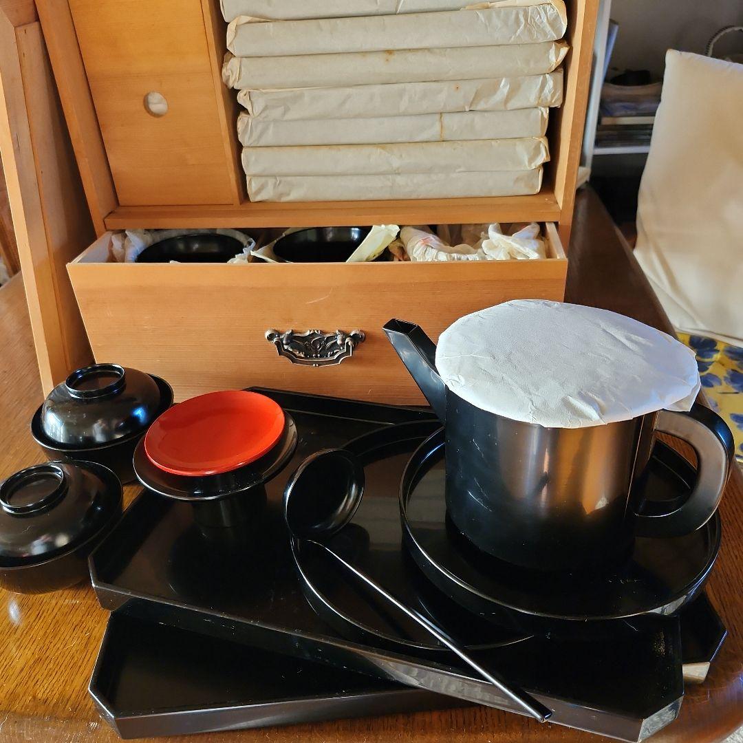 茶懐石 10客席一式 輪島塗未使用 茶道具、輪島塗、茶懐石用10客席未