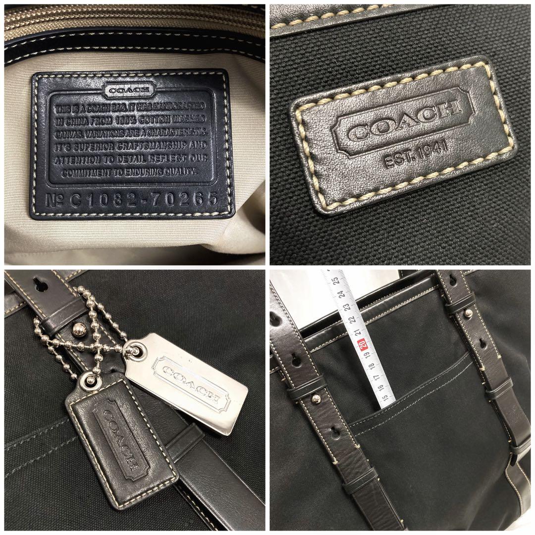 JT 美品 コーチ 大容量2wayビジネスバッグ A4・B4収納 斜め掛け