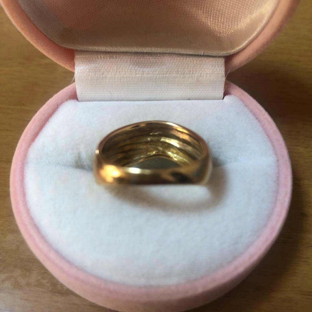ぴ*読様 K18ゴールドリング　K18指輪　約5.8g 中真堂