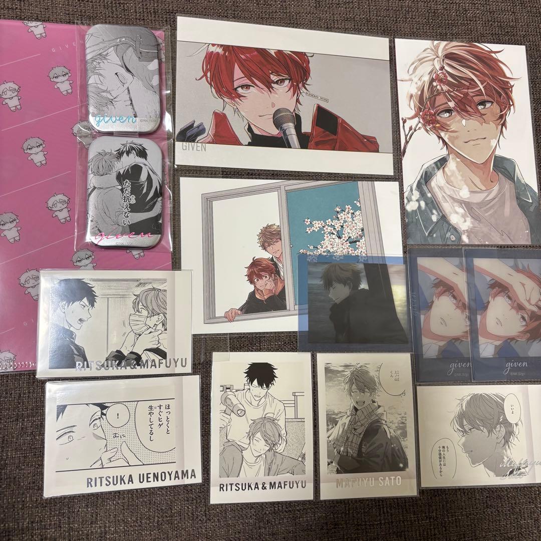 ギヴン展 ポストカード ぱしゃこれ 推しカプ缶バッジ まとめ売り