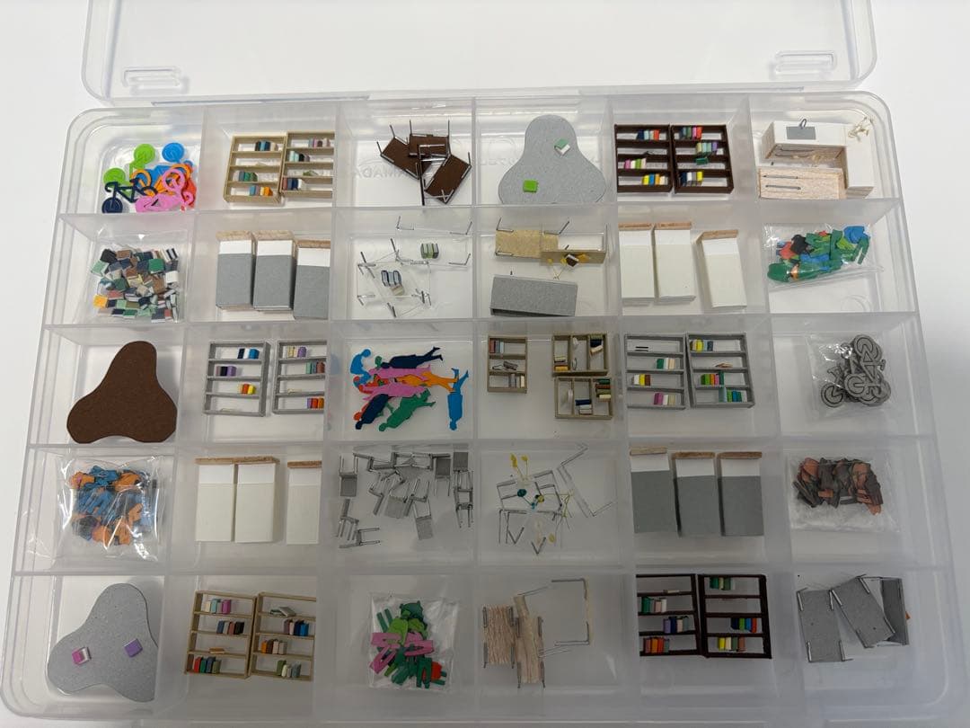 建築模型添景1/100セット 建築模型添景 1/100スタディスペースセット