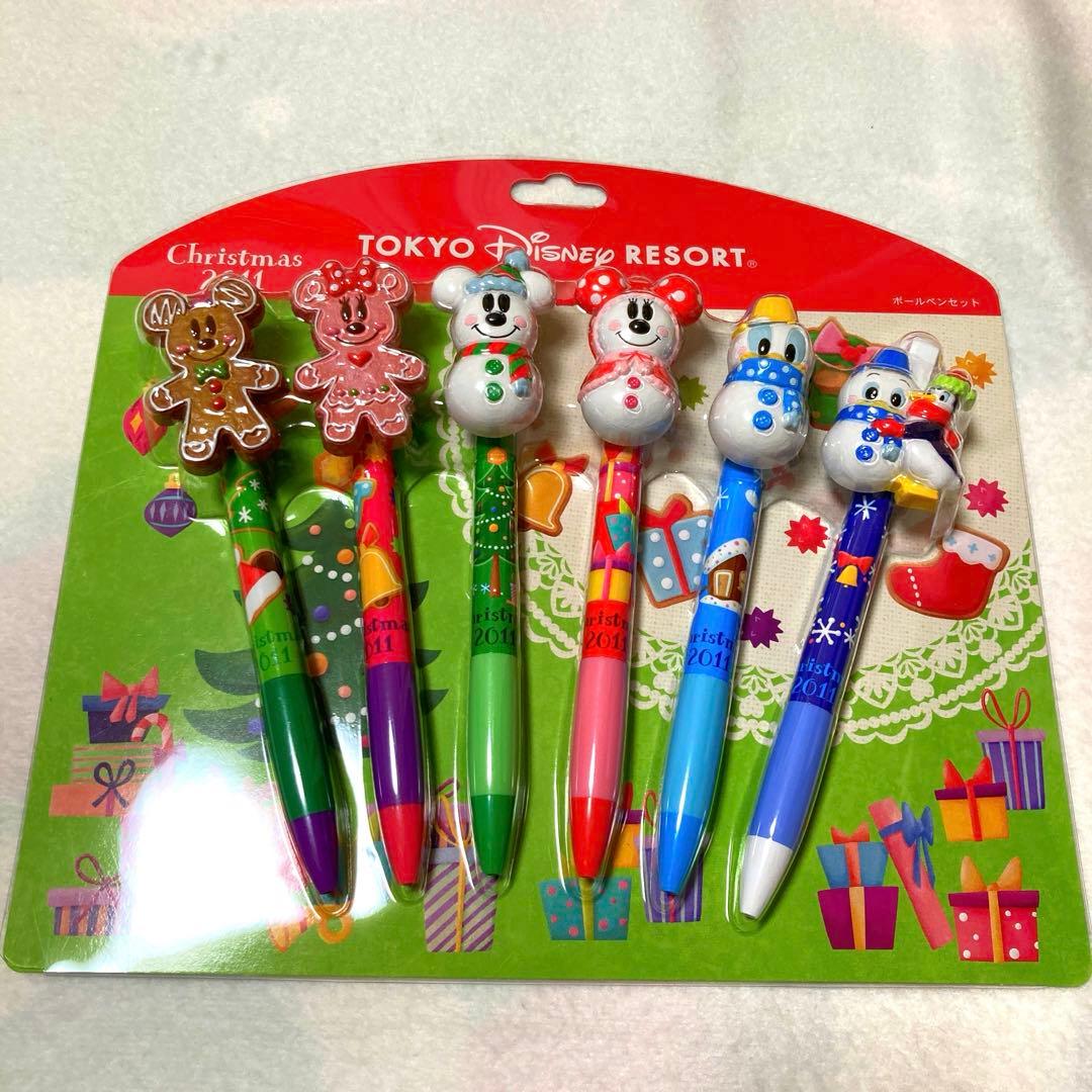 貴重品】東京ディズニーリゾート クリスマス ボールペンセット 2011年