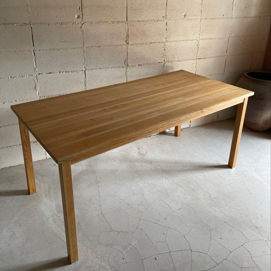 無印良品 MUJI ダイニング5点セット　タモ材　オーク無垢材　165サイズ