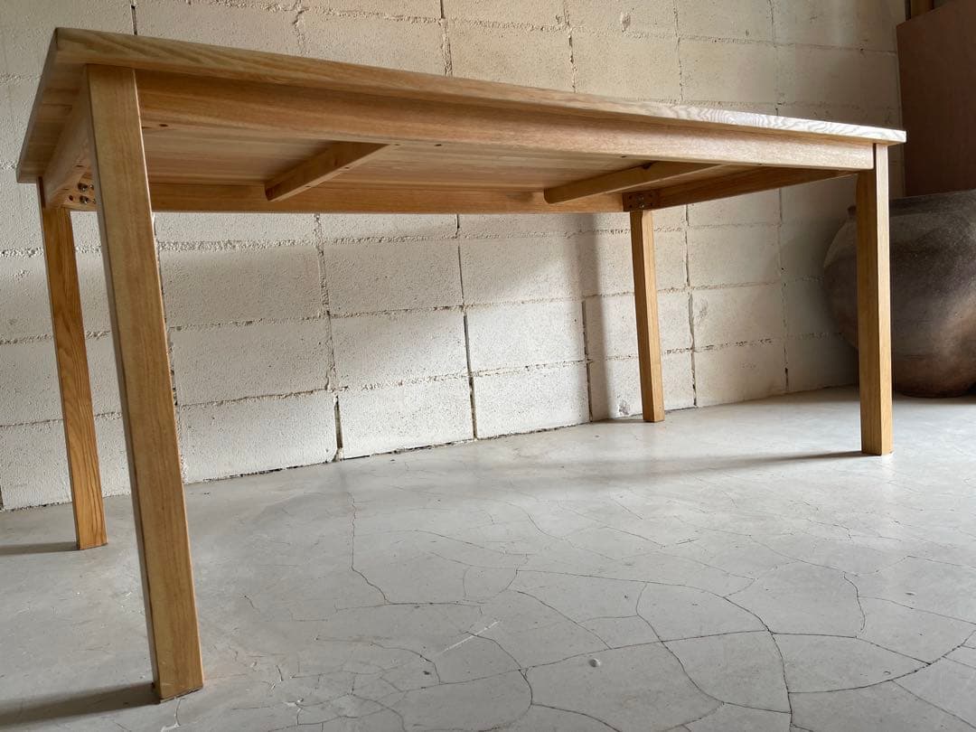 無印良品 MUJI ダイニング5点セット　タモ材　オーク無垢材　165サイズ