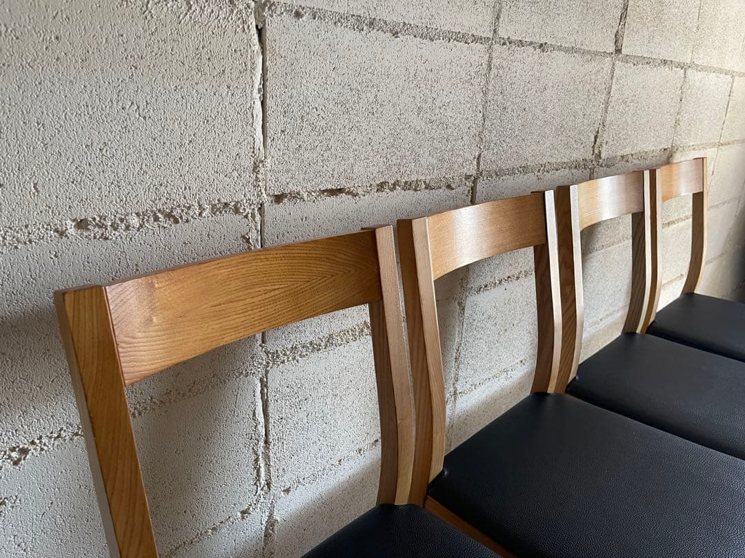 無印良品 MUJI ダイニング5点セット　タモ材　オーク無垢材　165サイズ