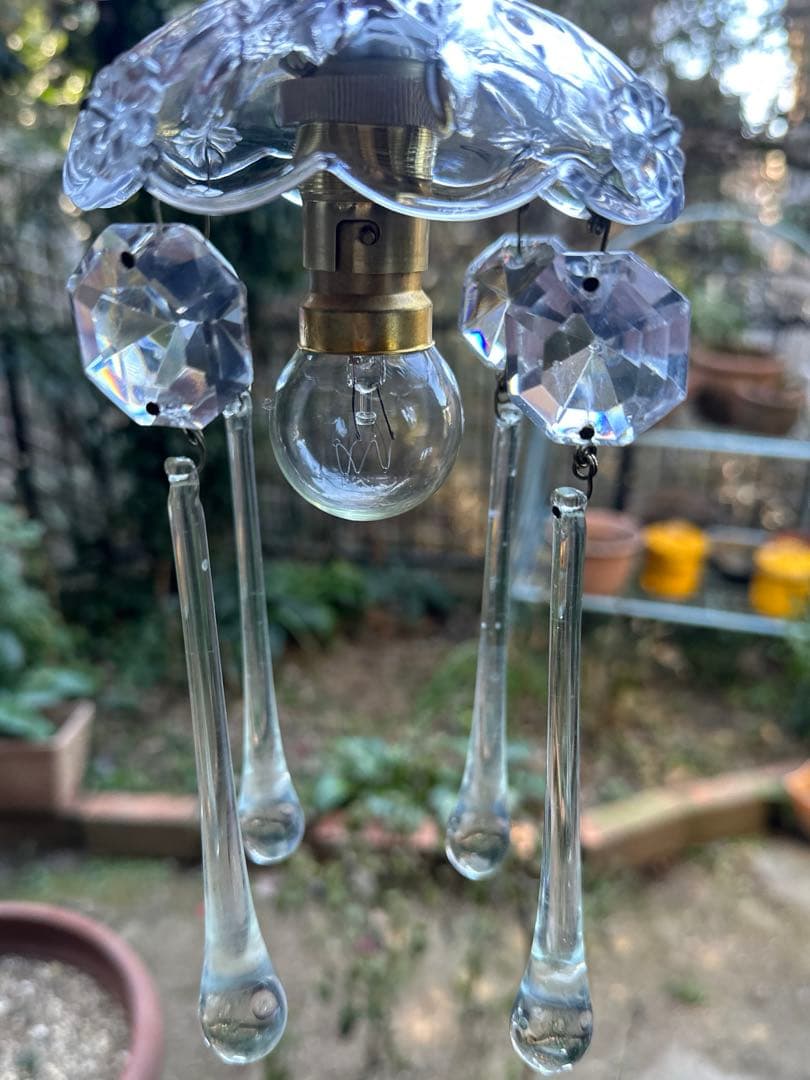 20's フランス アンティーク とても長いレインドロップのミニ