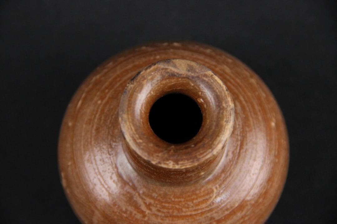 中国 明清時代 褐釉小壺 古民窯 福建窯 唐物 中国