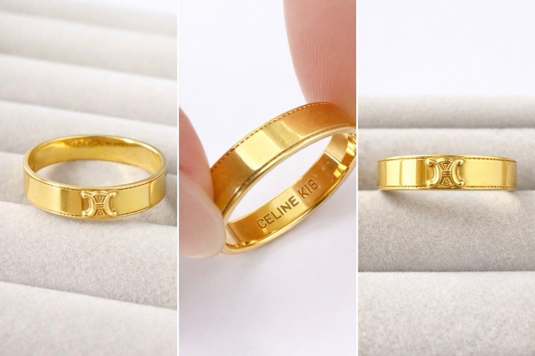 セリーヌ　リング　指輪　ヴィンテージ　正規品　刻印あり