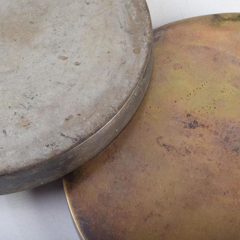 中国 古銅 銅鏡 古鏡 紙鎮 文鎮 2点 C 9214 - メルカリ