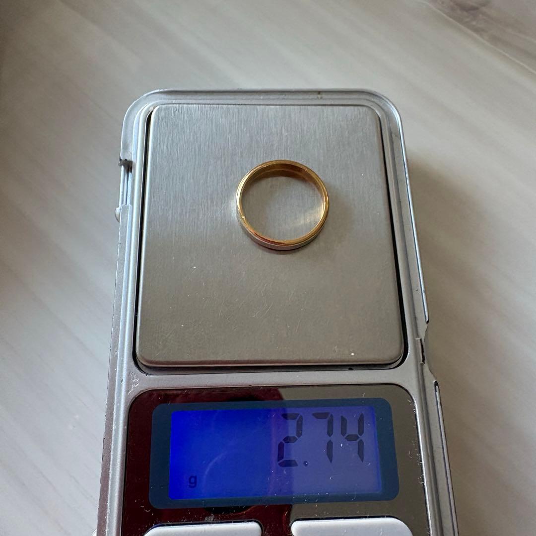 k18 pt850シンプルリング