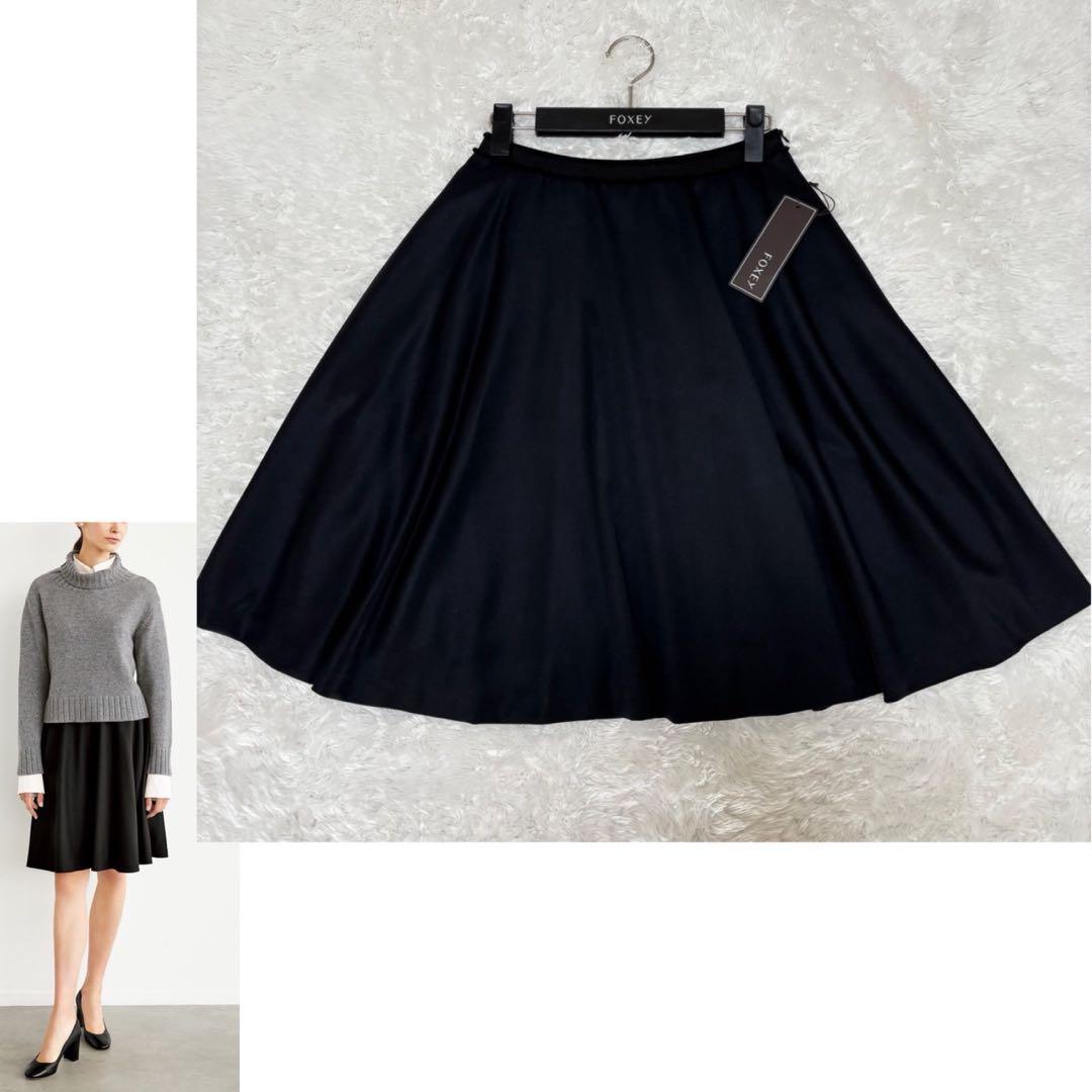 23年　FOXEY 43205 Botticelli Skirt ウールスカート