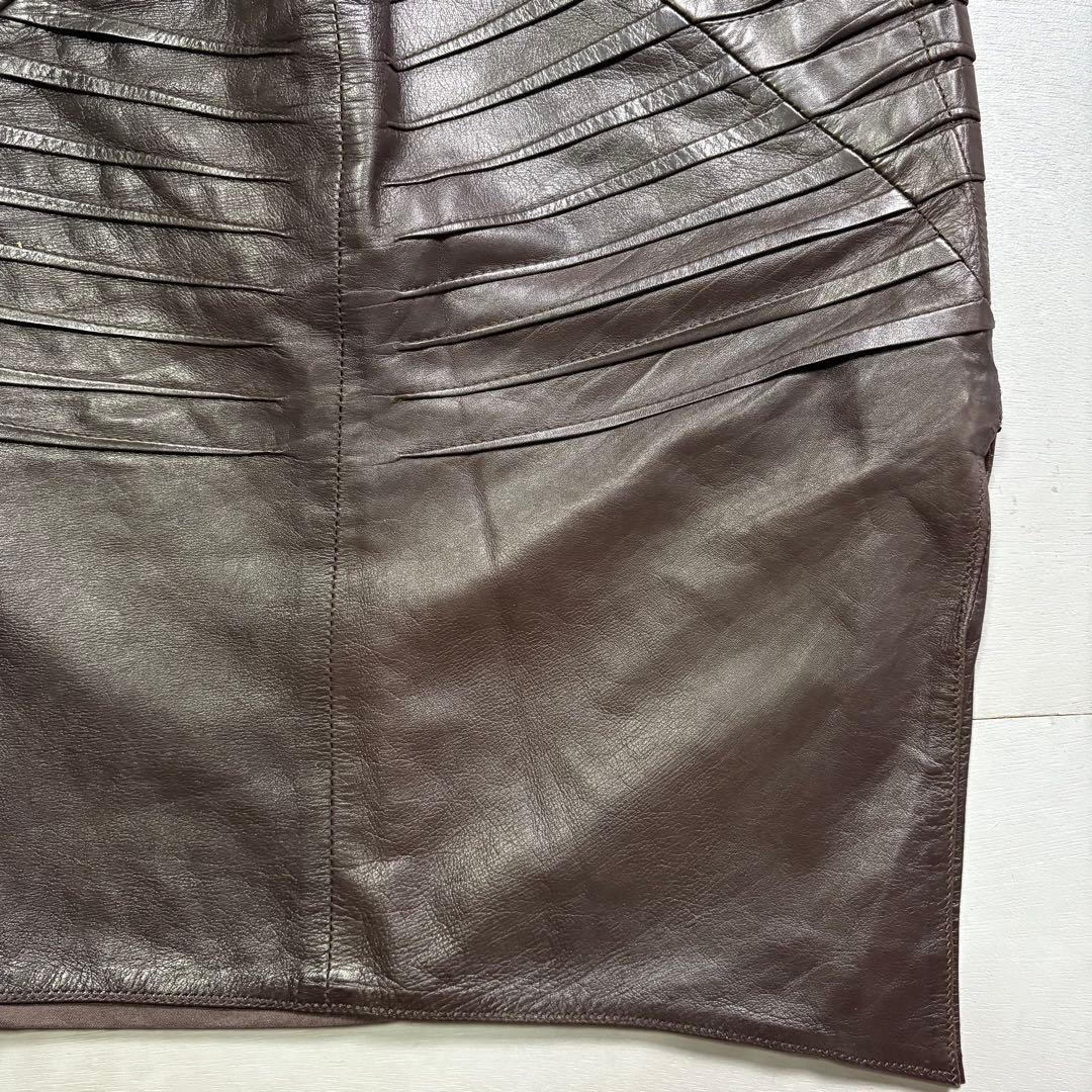 GUCCI レザースカート　羊革　ラムレザー　イタリア製　トムフォード期