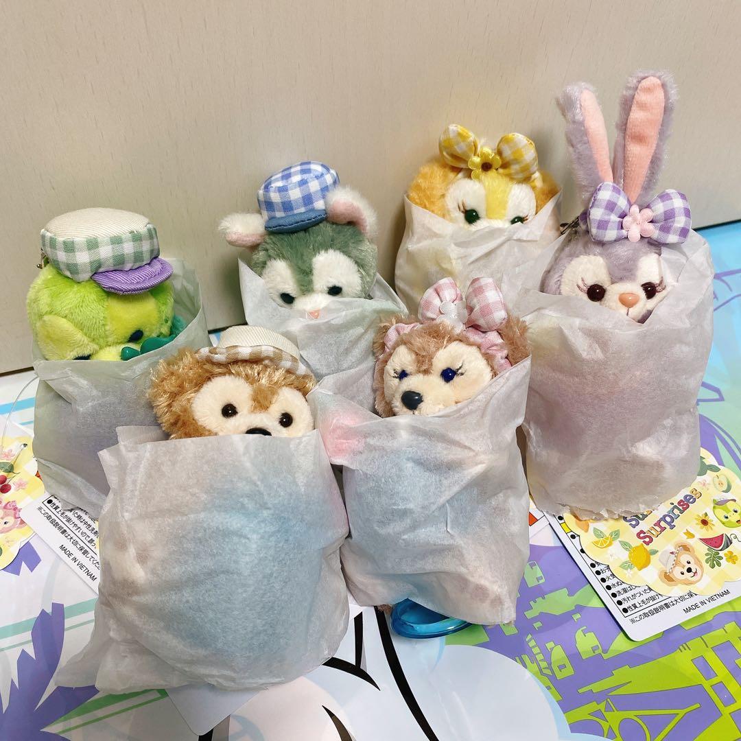 ぬいぐるみストラップ 6点　セット テイスティサマーサプライズ ダッフィー