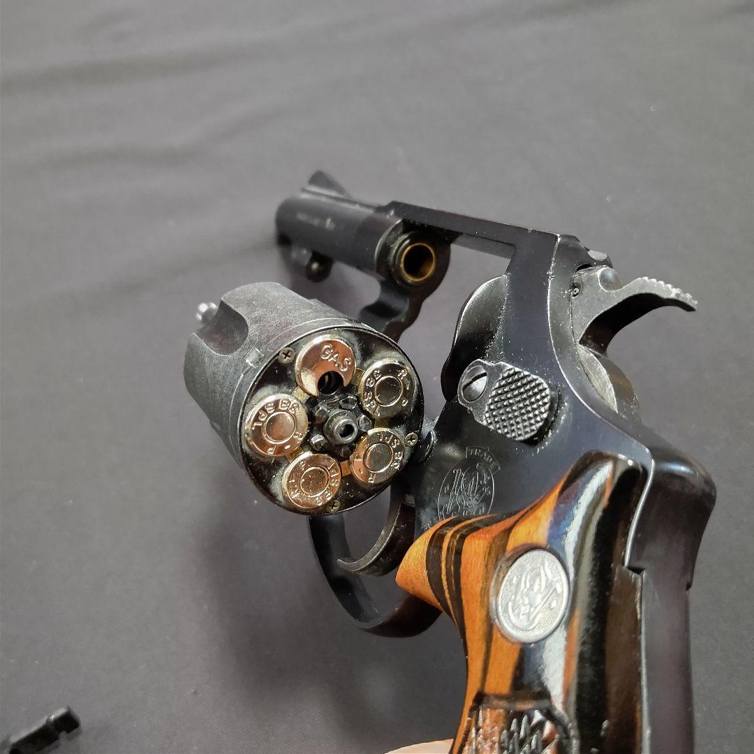 タナカ ガスリボルバー M36 3インチ スクエアバットカスタム 木製グリップ