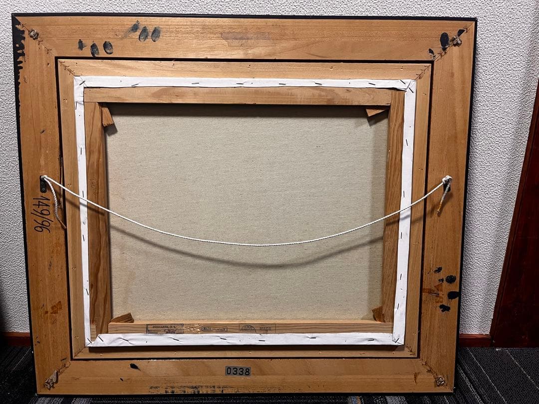 油絵　貴族人物　作者不詳