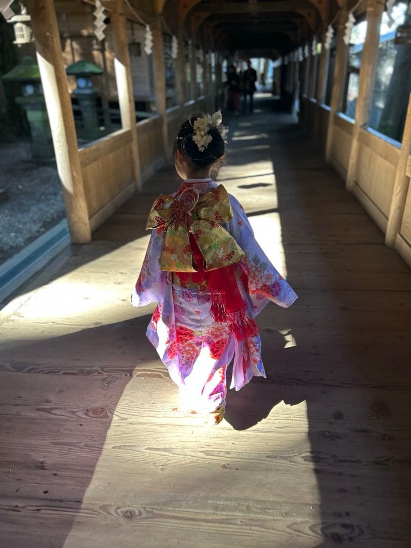 子供用花柄着物 七五三用　15点セット