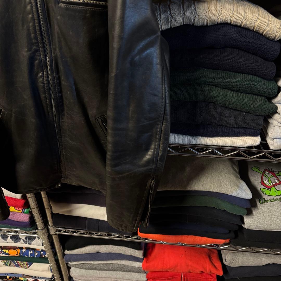 POLOJEANS Ralph Lauren シングルライダース 片ポケ 黒