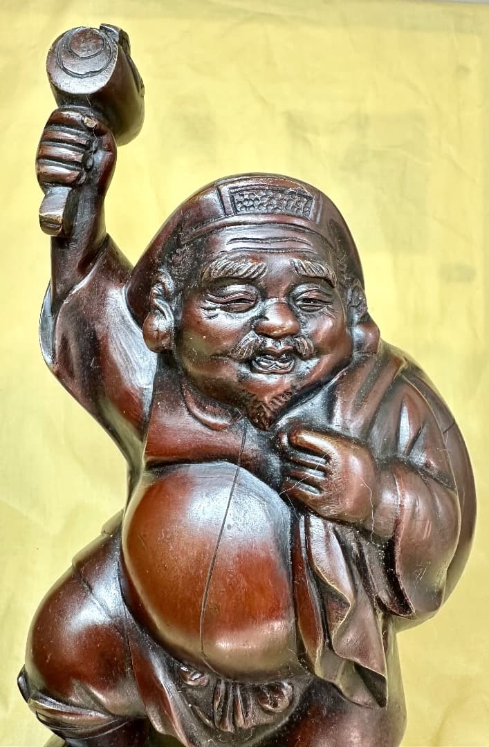 大黒天銅像・秀正銘・七福神・重さ4.8kg