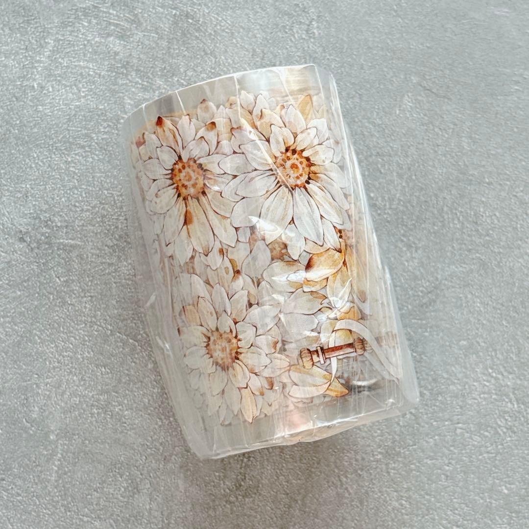 咔咔STUDIO《菊絮时》海外マスキングテープ　マステ 【2644】