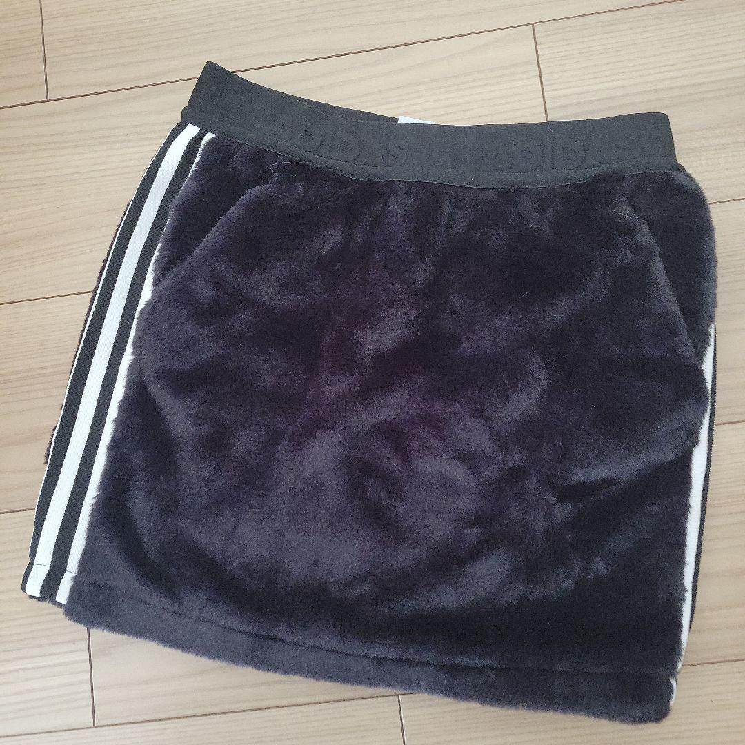 最終お値下げ早い者勝ち！adidaふわもこフリースブルゾン＆スカート ✨Mサイズ